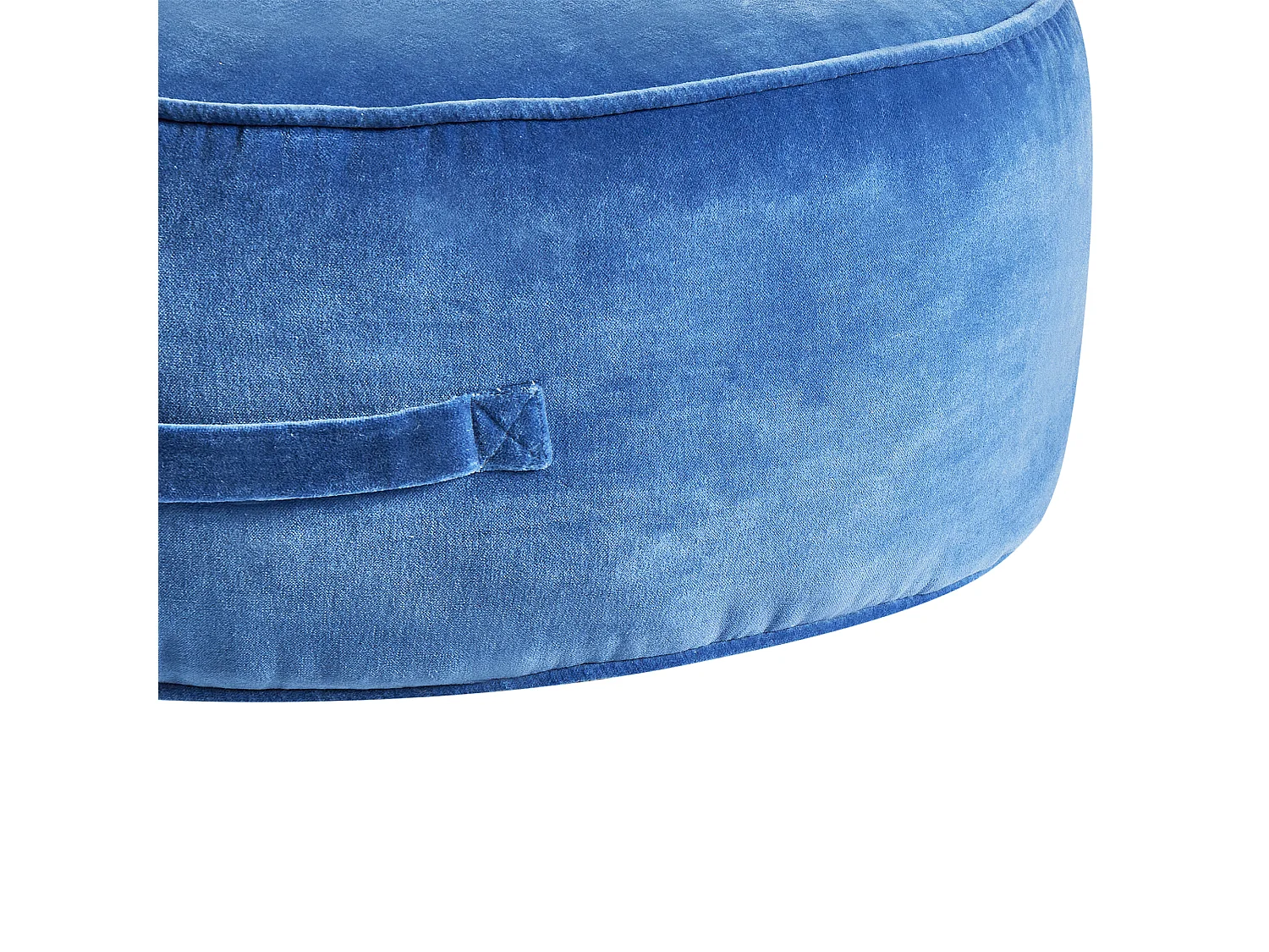 Pouf YULLE Velours Bleu