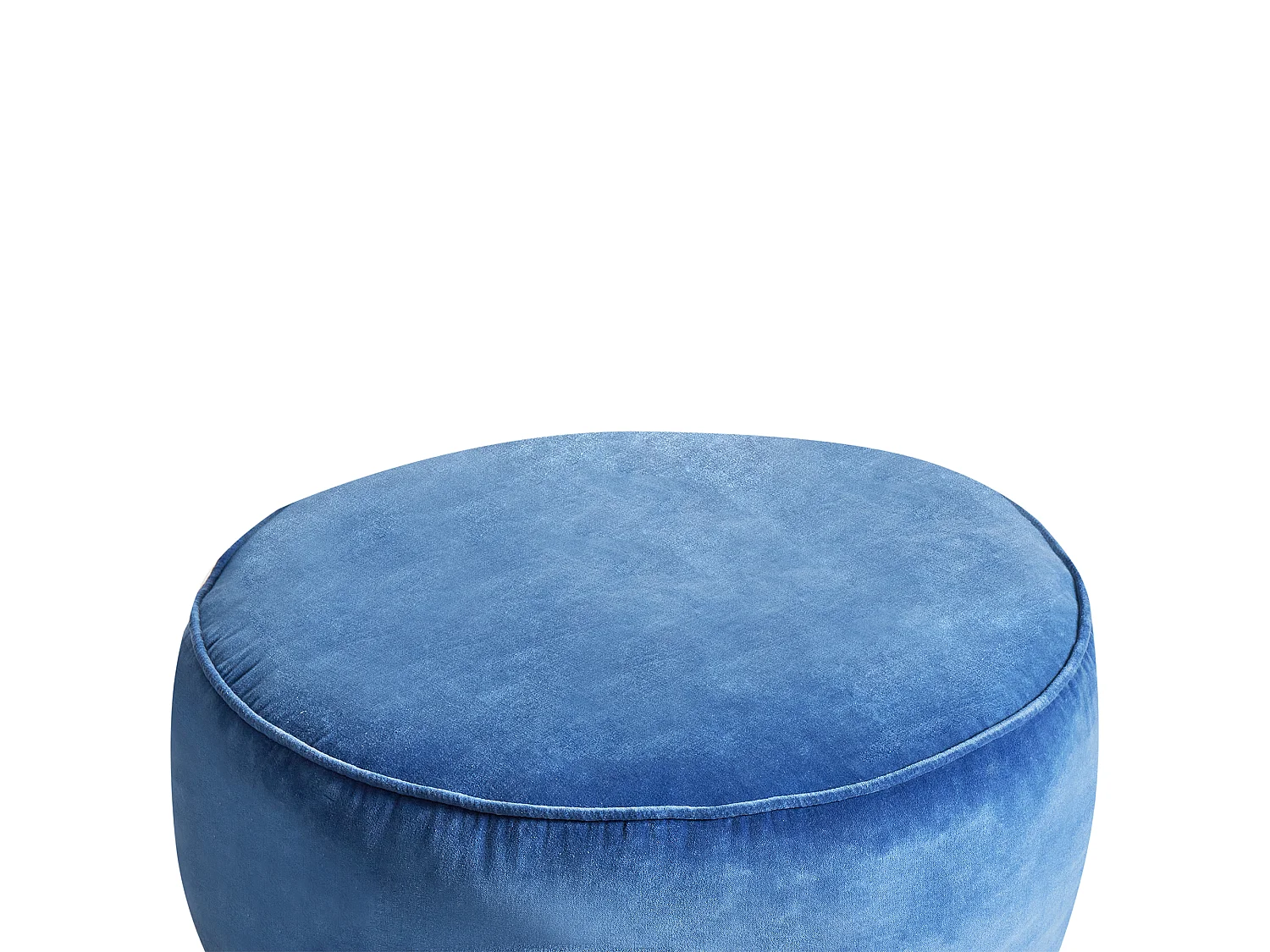 Pouf YULLE Velours Bleu