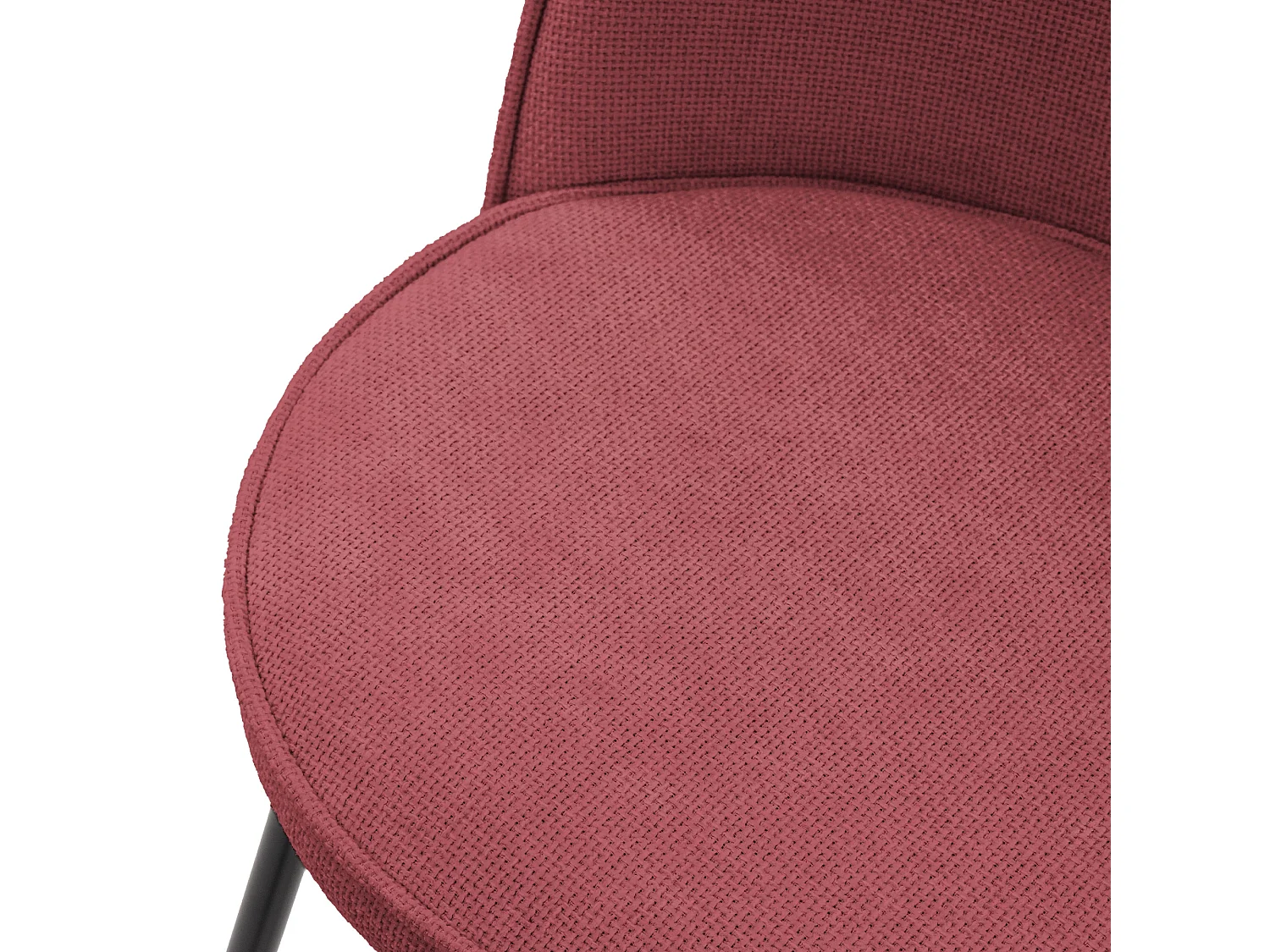 ML-Design Set di 2 sgabelli da bar rosso, in tessuto, A 75 cm, con schienale e poggiapiedi, sedia alta per cucina, sgabello da bistrot o bancone