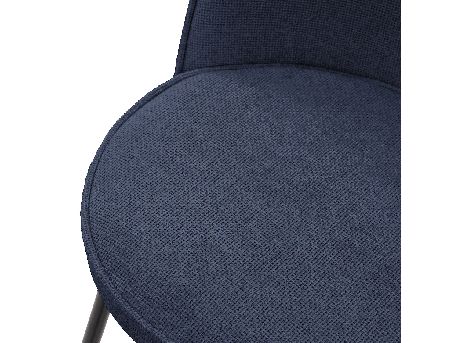 ML-Design Set di 4 sgabelli da bar blu scuro, in tessuto, A 75 cm, con schienale e poggiapiedi, sedia alta per cucina, sgabello da bistrot o bancone