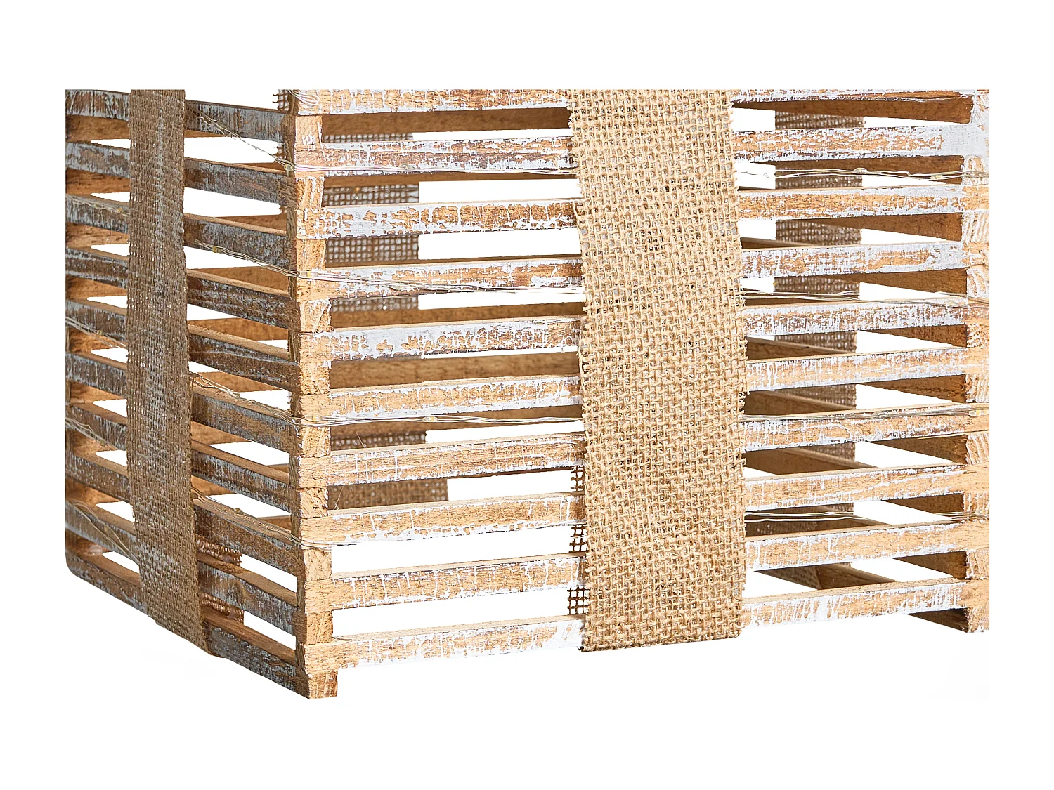 Lot de 3 décorations de Noël LED ROINE Cadeaux de Noël 15/20/25 cm Marron