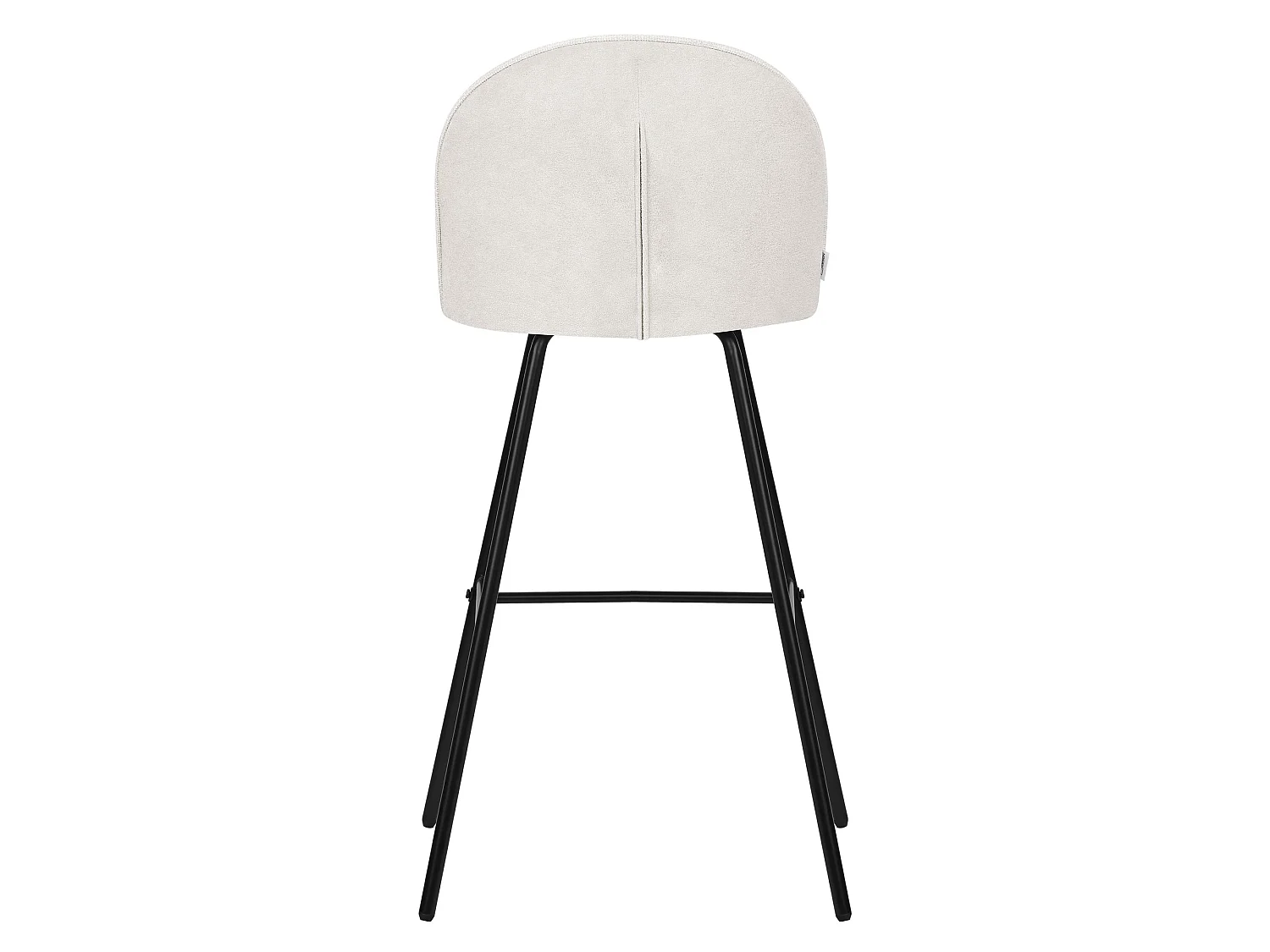 ML-Design Set di 2 sgabelli da bar beige, in tessuto, A 75 cm, con schienale e poggiapiedi, sedia alta per cucina, sgabello da bistrot o bancone