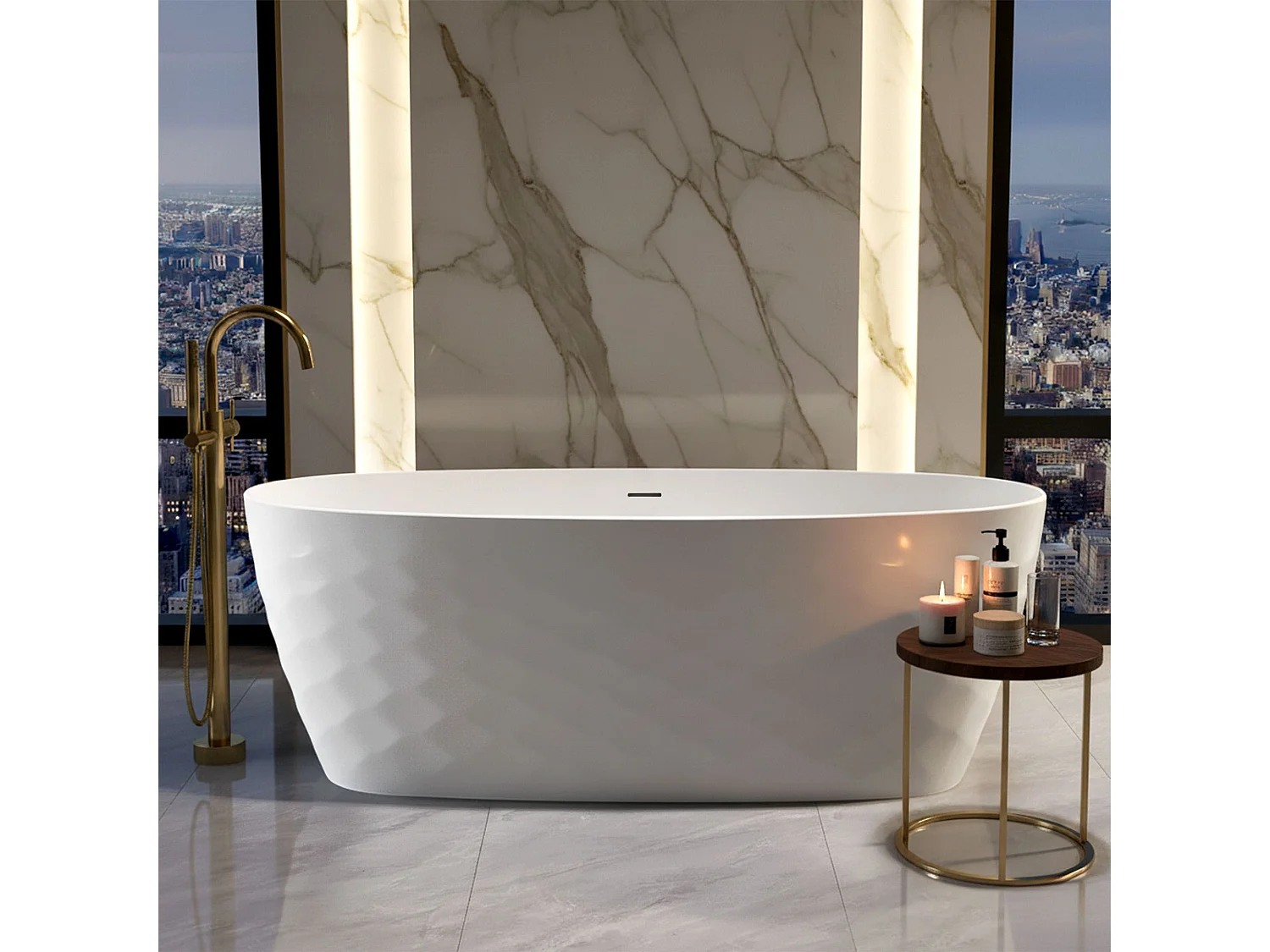 Baignoire Autoportante Rea Gaja 170 White