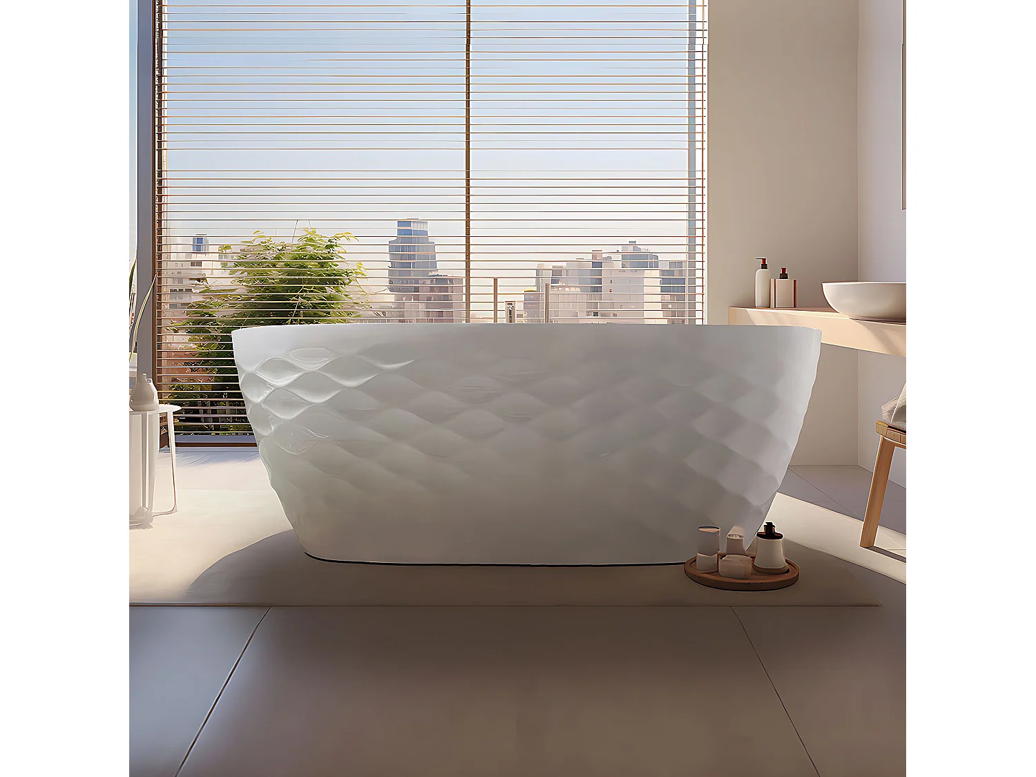 Baignoire Autoportante Rea Gaja 170 White