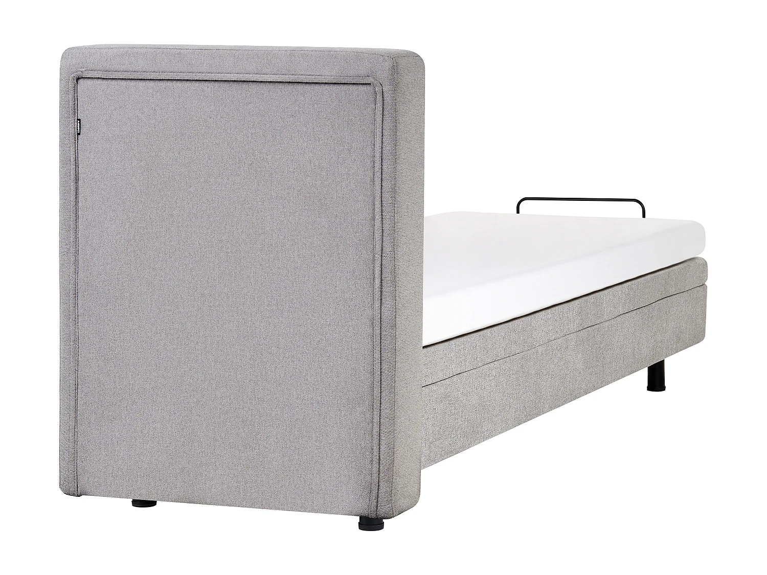 Lit réglable Tissu DUKE 80 x 200 cm Gris clair