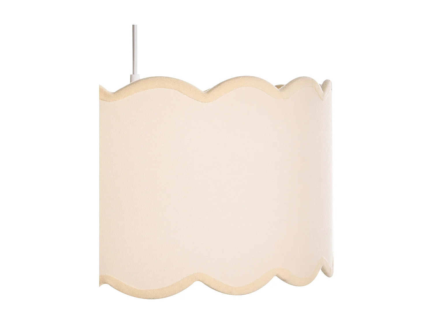 Lampe suspension GAIREZI Métal Blanc/beige