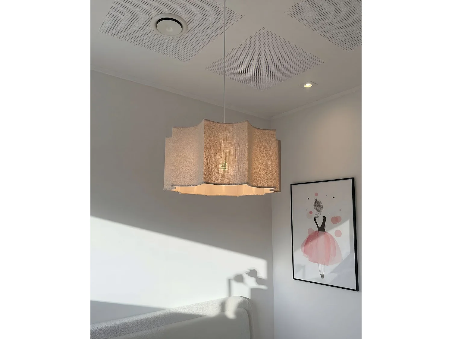 Pendant Lamp LUENHA Metal Beige