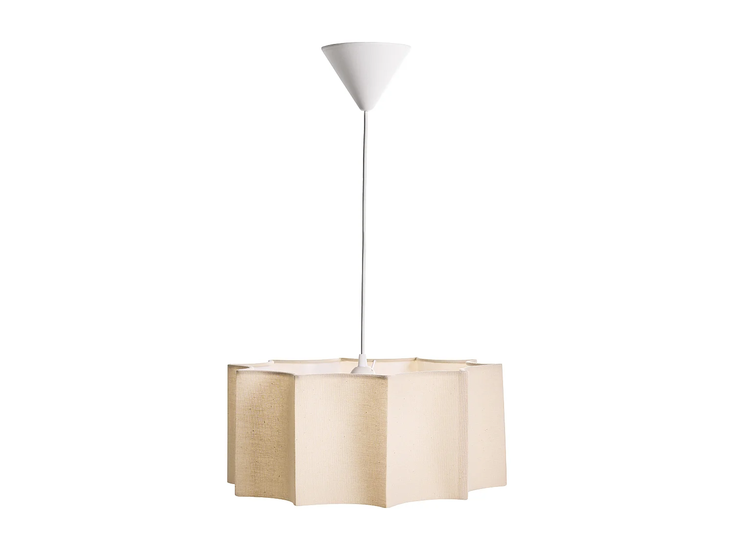 Lampe suspension LUENHA Métal Beige