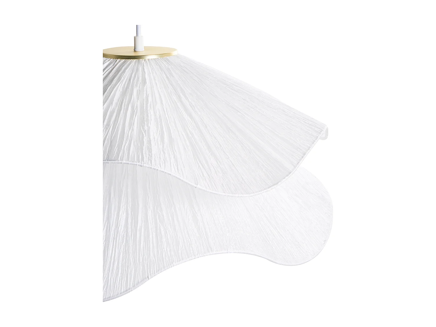 Lampe suspension PUNGWE Tissu Blanc