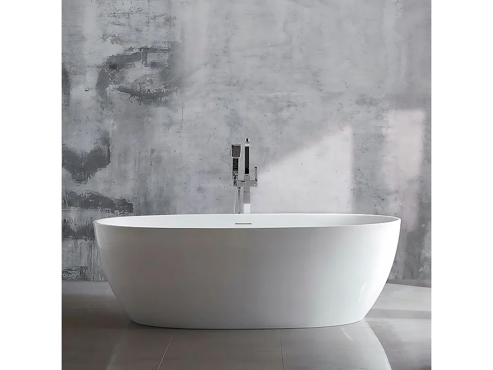 Vasca Bagno Da Terra Rea Roma 170 White