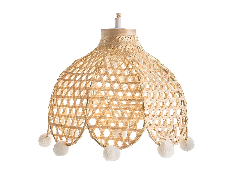 Lampe suspension MANYAME Rotin Naturel