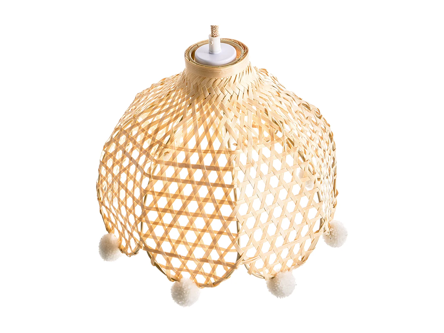Lampe suspension MANYAME Rotin Naturel