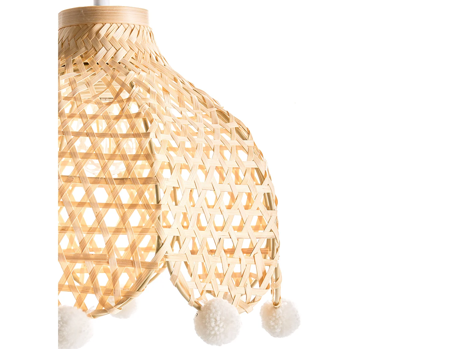 Lampe suspension MANYAME Rotin Naturel