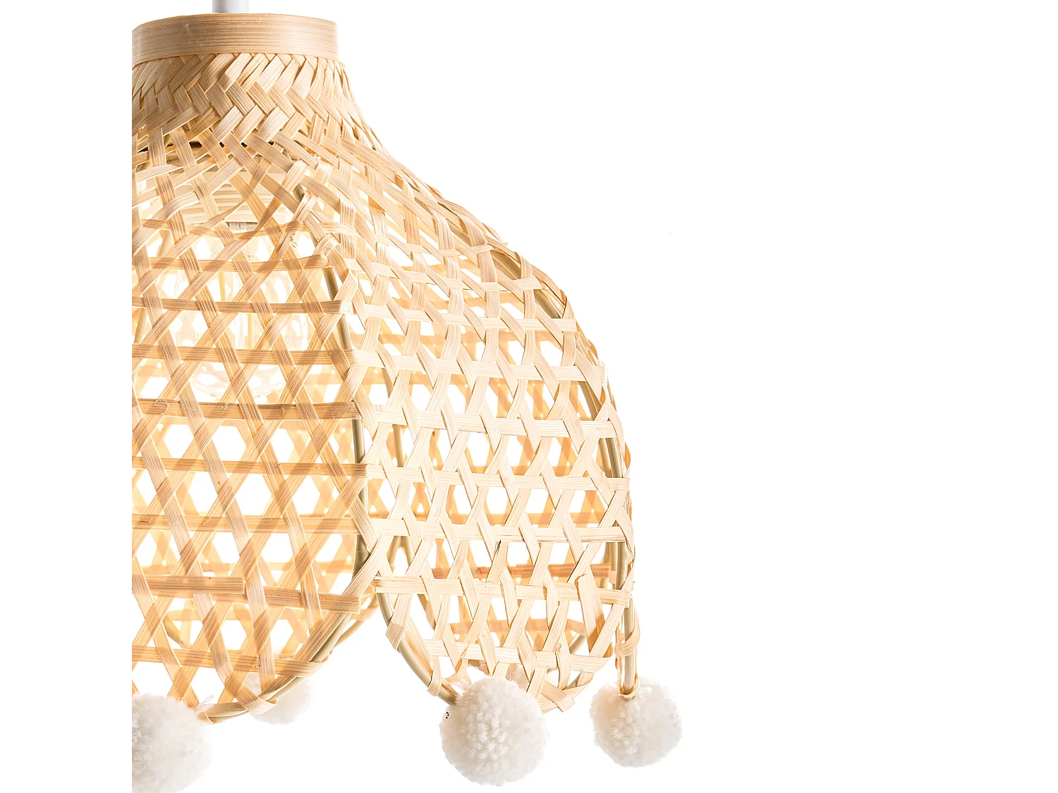 Lampe suspension MANYAME Rotin Naturel