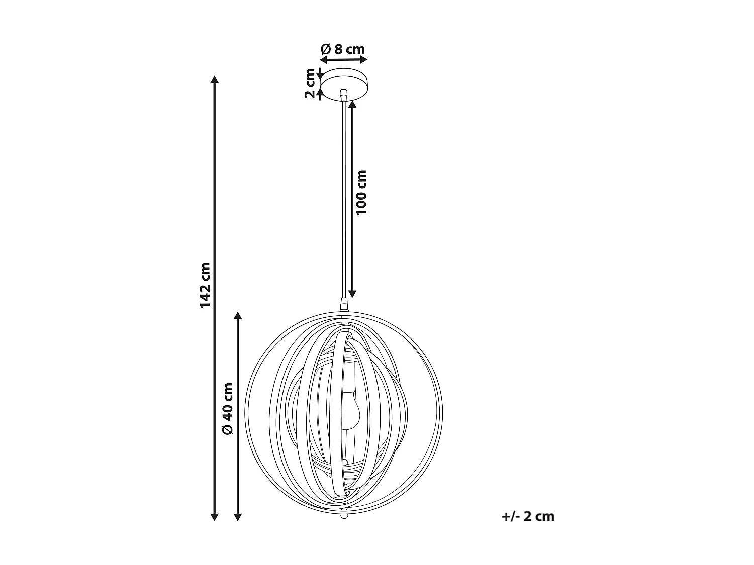 Lampe suspension MURRELL Bois de peuplier Marron clair