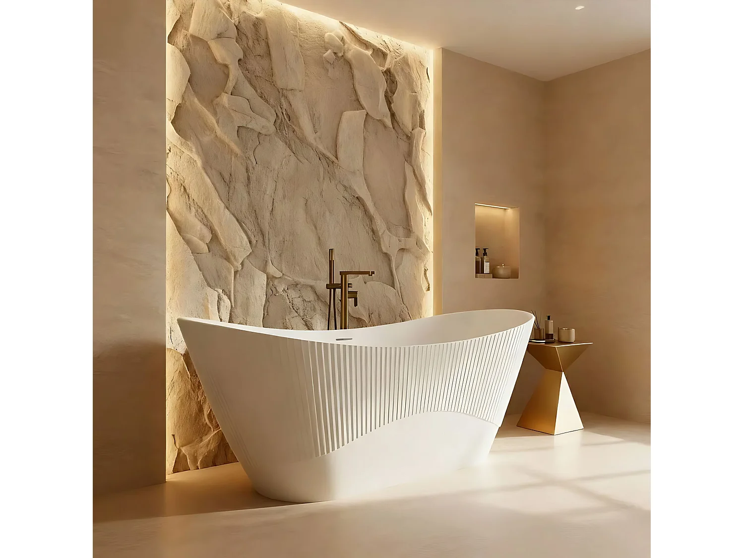 Baignoire Autoportante Rea Atena 170 White