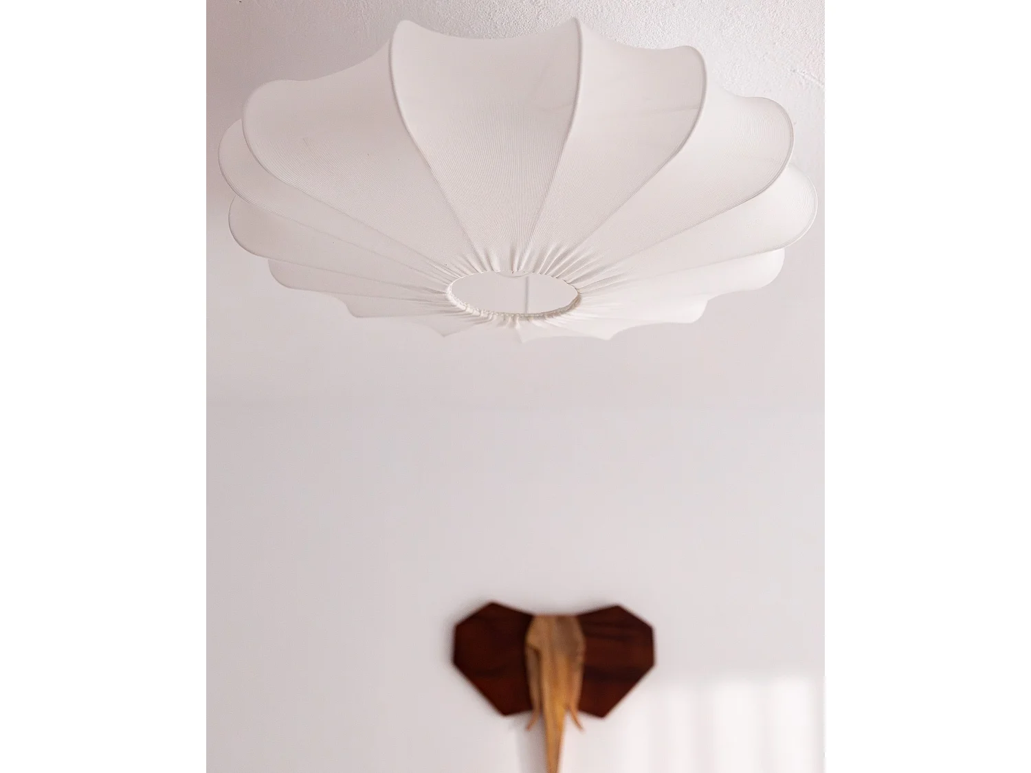 Plafonnier UMCHABEZI Tissu Blanc