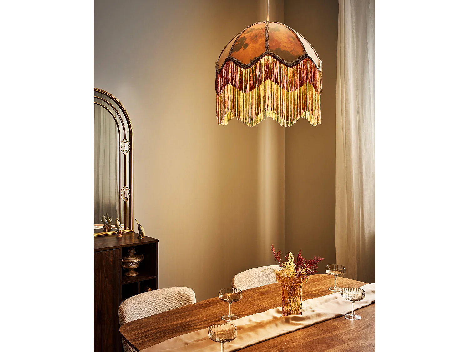 Lampe suspension MILAGRO Beige
