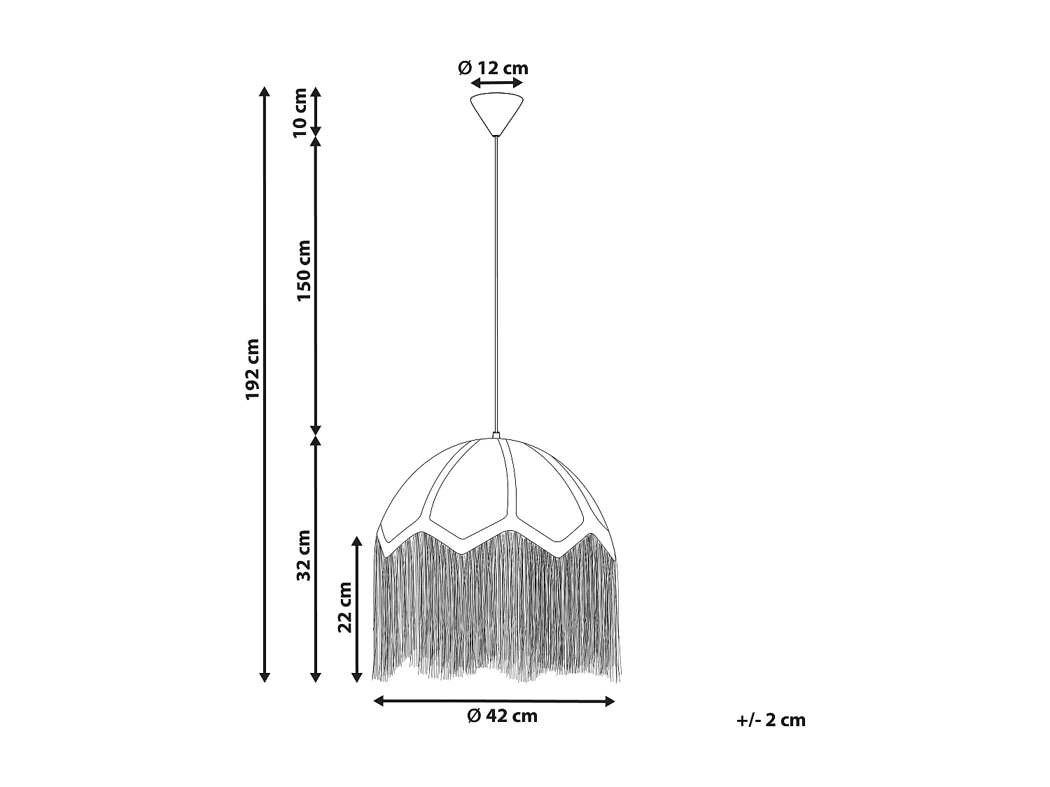 Lampe suspension MILAGRO Beige