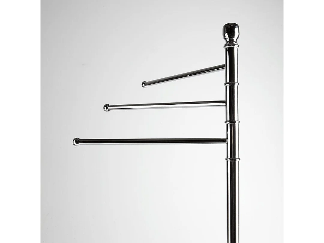 Caisson Au Sol Avec 3 Porte-Serviettes En Acier Chromé