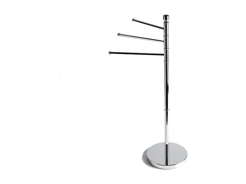 Caisson Au Sol Avec 3 Porte-Serviettes En Acier Chromé