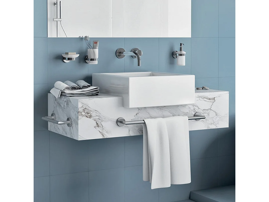 Porte-Serviettes 30Cm En Acier Inoxydable Chromé Poli | Loto