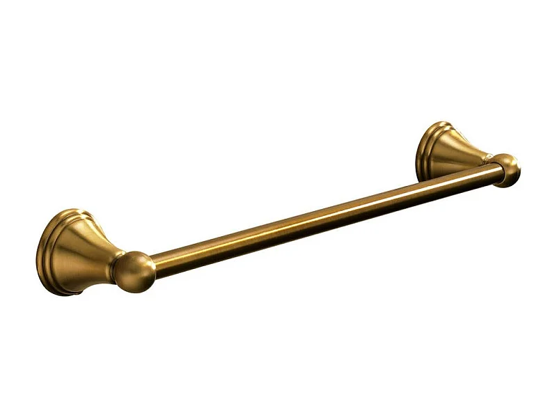 Porte-Serviettes Mural De 45 Cm En Acier Bronzé | Rosa