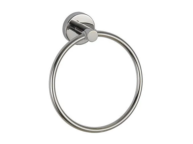 Porte-Serviettes Annulaire Poli En Acier Aisi 304 - Fixation Avec Vis Incluses | Loto