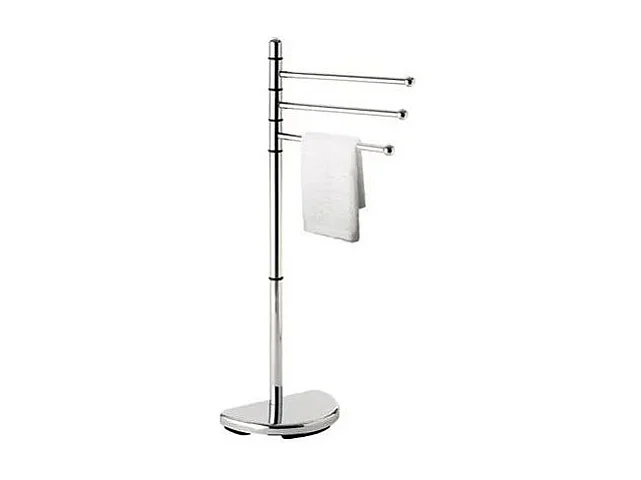 Set Pour Salle De Bains Porte-Serviettes En Métal Chromé | Hibiscus