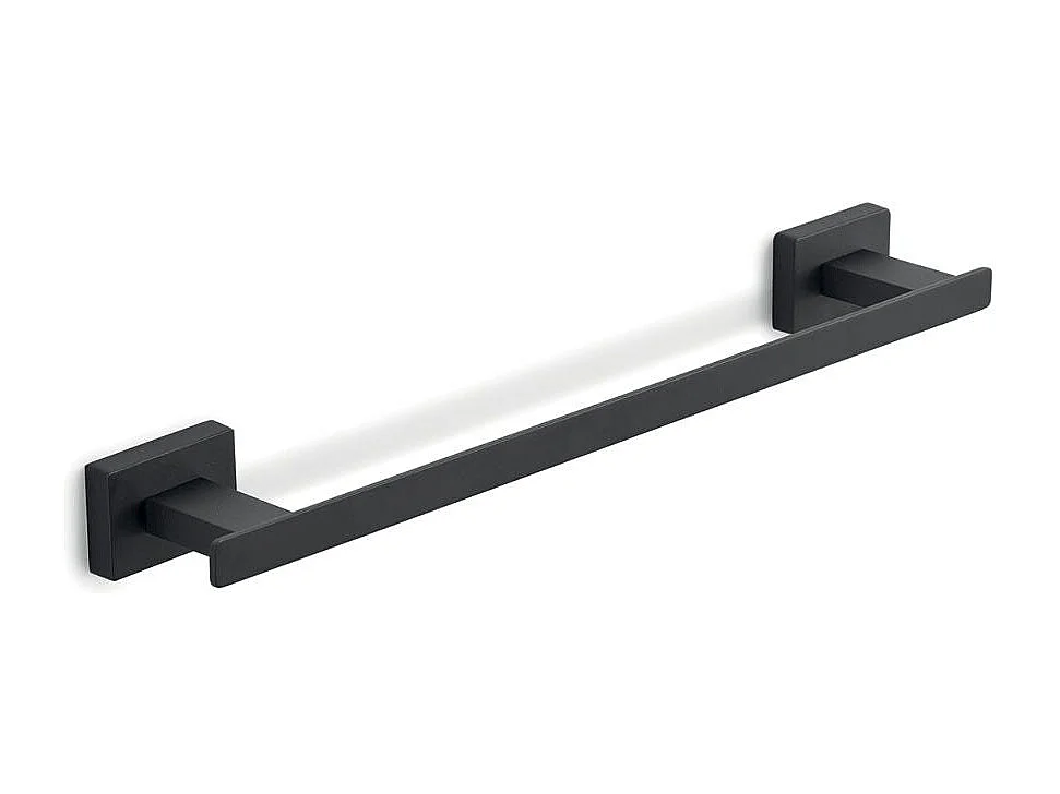 Porte-Serviettes En Acier Inoxydable Noir Mat De 35 Cm | Atene