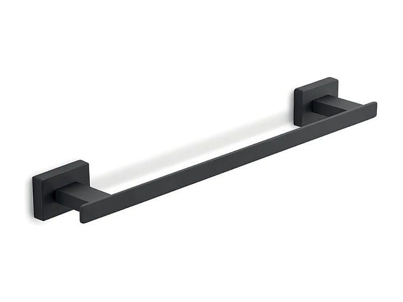 Porte-Serviettes En Acier Inoxydable Noir Mat De 35 Cm | Atene