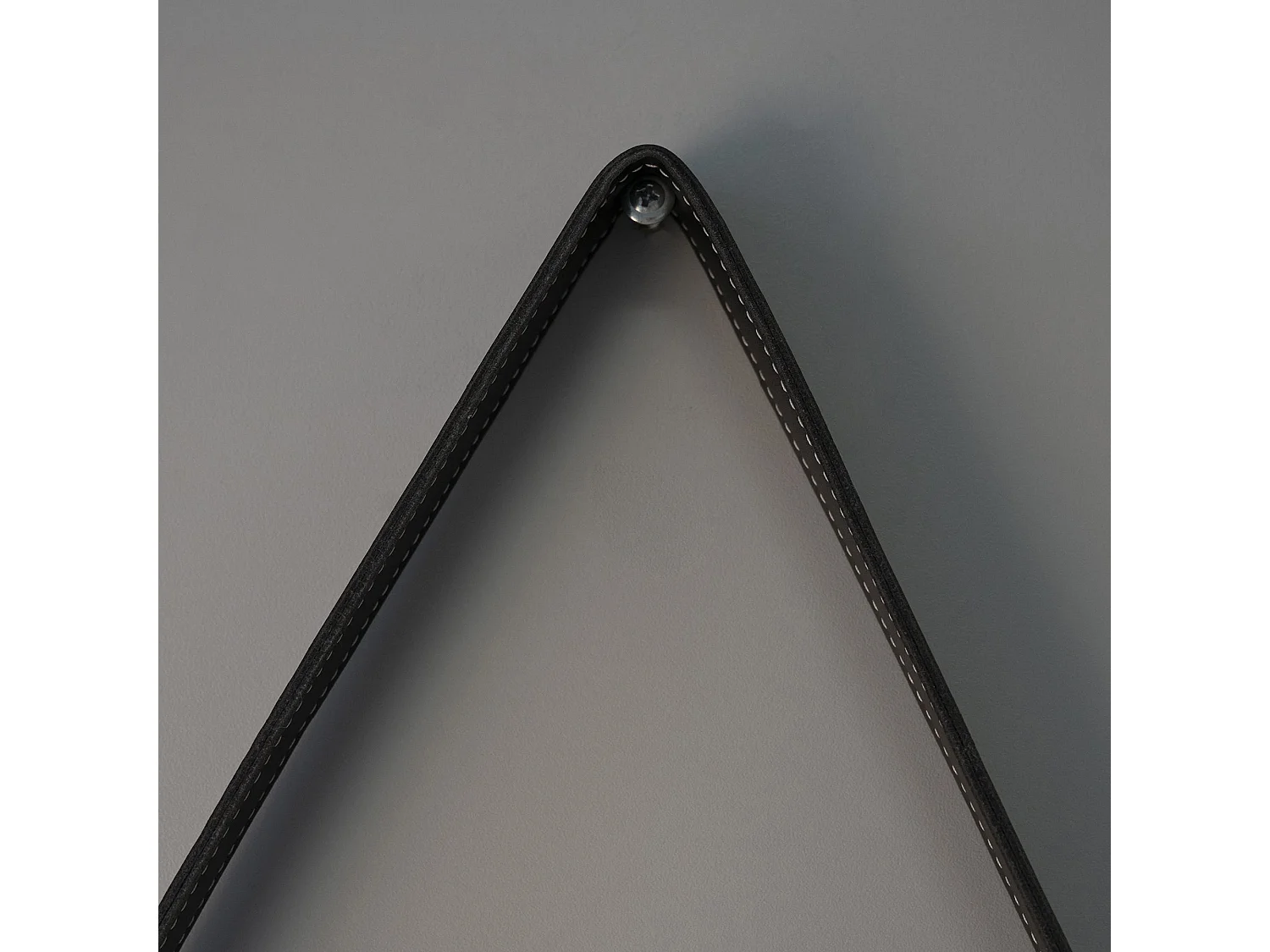 Miroir À Led Arrondi Rétro-Éclairé 75Cm Avec Corniche Et Lacet Noir