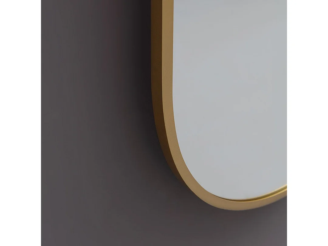 Miroir Led Rétro-Éclairé 60X160cm Cadre Effet Laiton