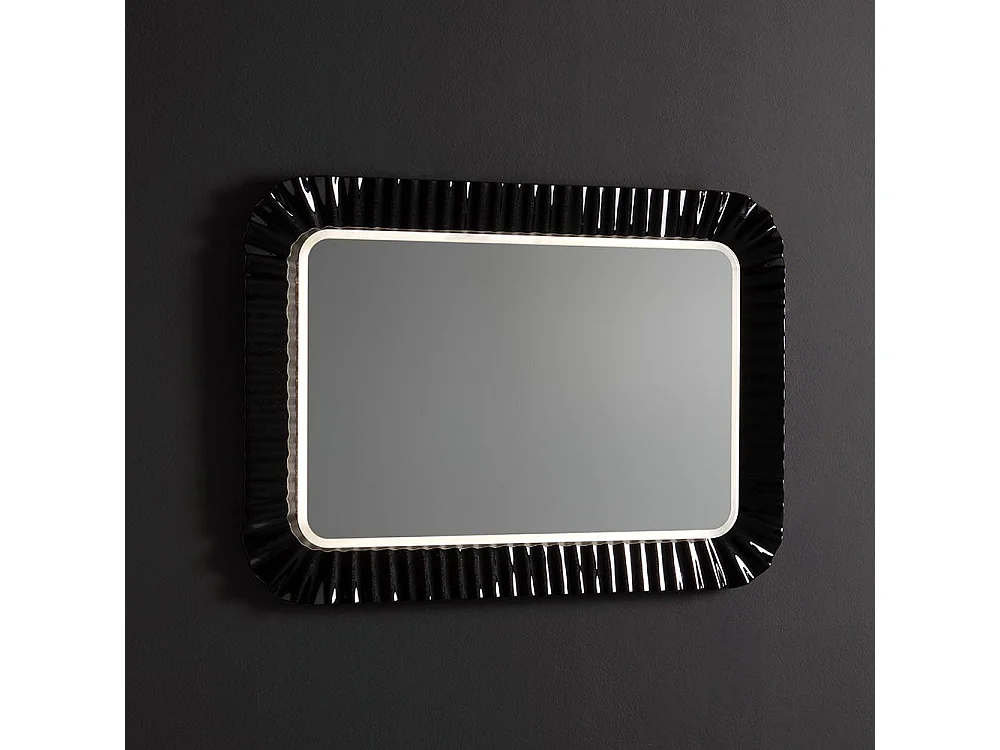 Miroir Avec Vitrine Noire Réversible 94X68