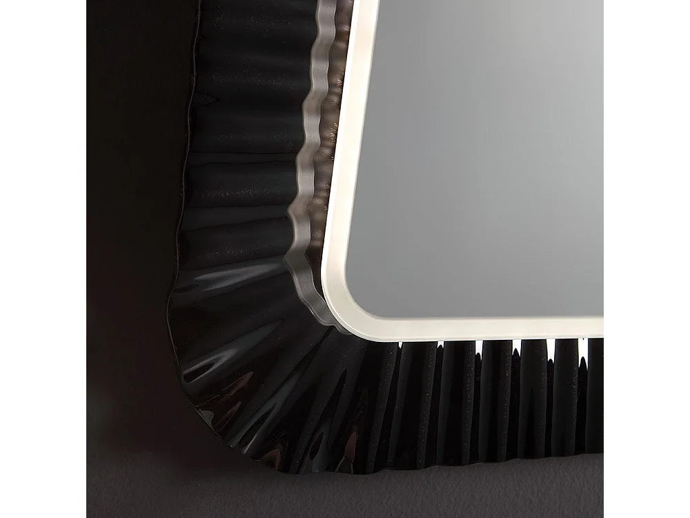 Miroir Avec Vitrine Noire Réversible 94X68