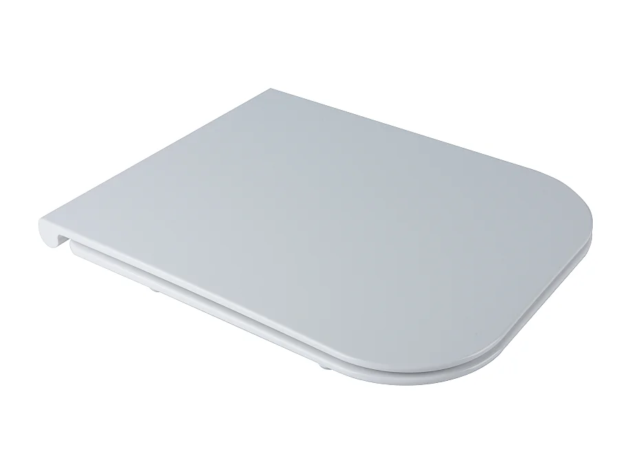 Couvercle De Toilette En Thermoplastique Blanc Brillant De Forme Q