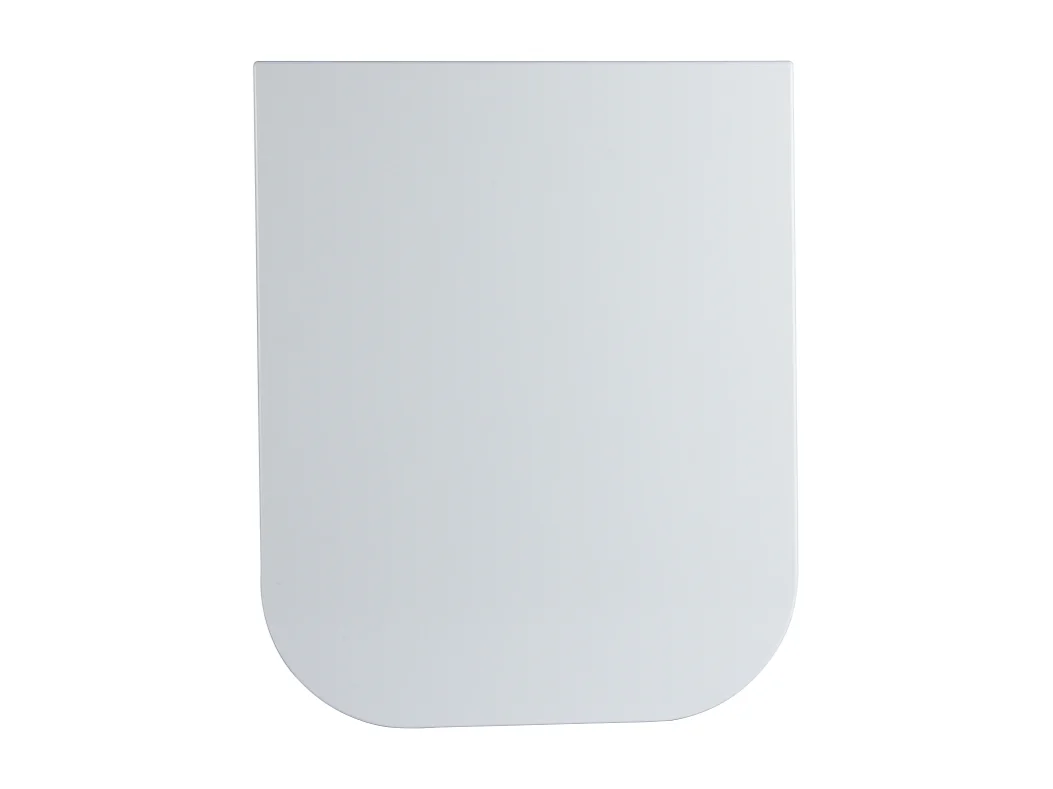 Couvercle De Toilette En Thermoplastique Blanc Brillant De Forme Q