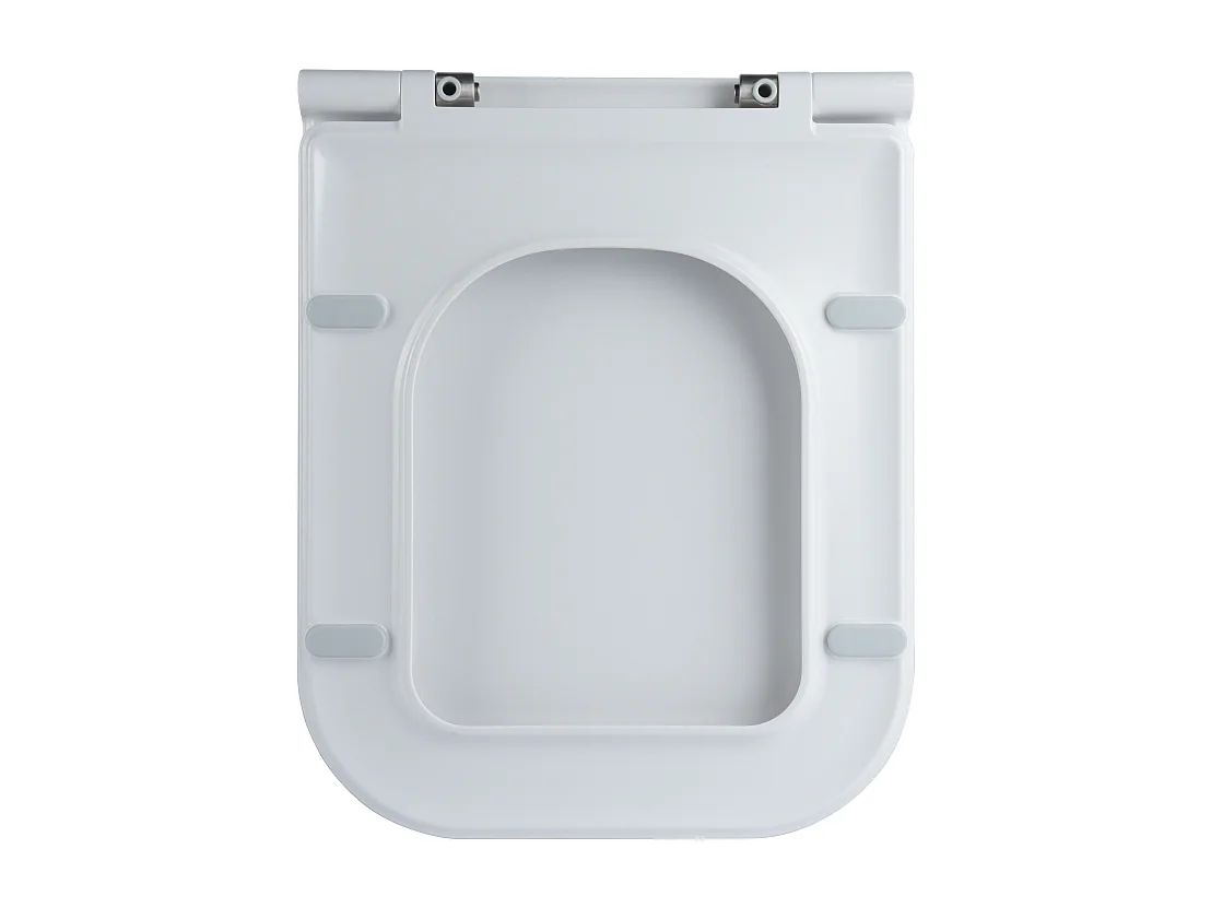 Couvercle De Toilette En Thermoplastique Blanc Brillant De Forme Q
