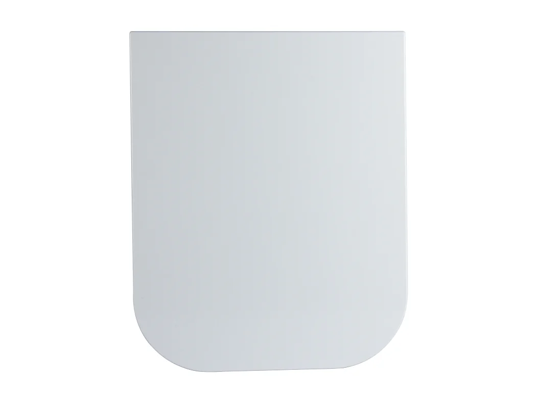 Couvercle De Toilette En Thermoplastique Blanc Brillant De Forme Q