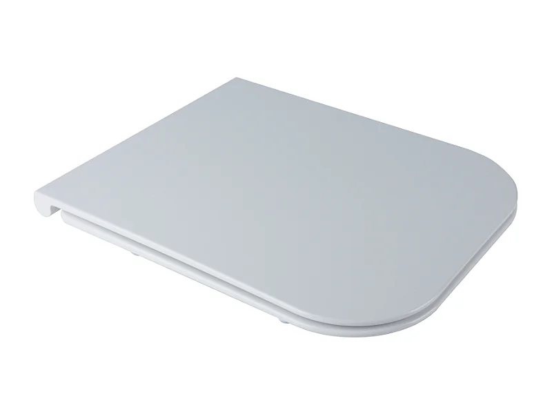 Couvercle De Toilette En Thermoplastique Blanc Brillant De Forme Q