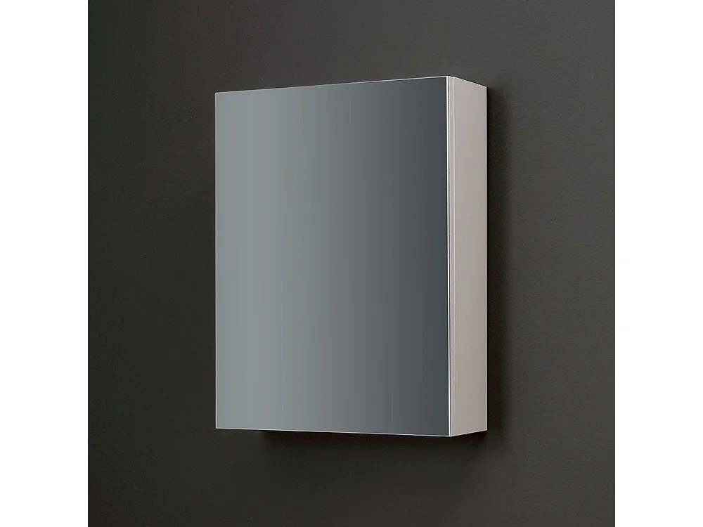 Miroir De Rangement Pour Salle De Bain Avec Une Porte Blanc 45 Cm