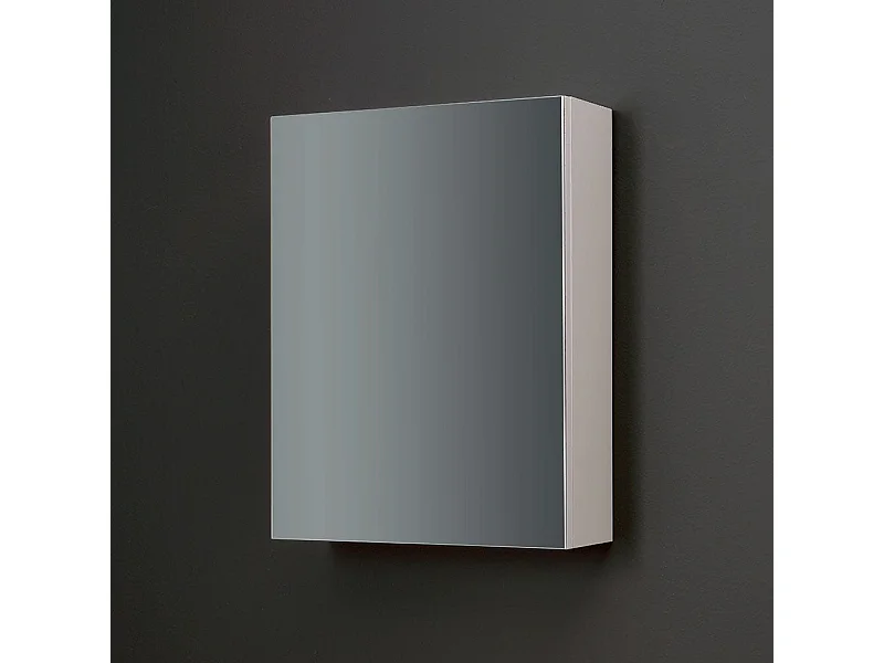 Miroir De Rangement Pour Salle De Bain Avec Une Porte Blanc 45 Cm