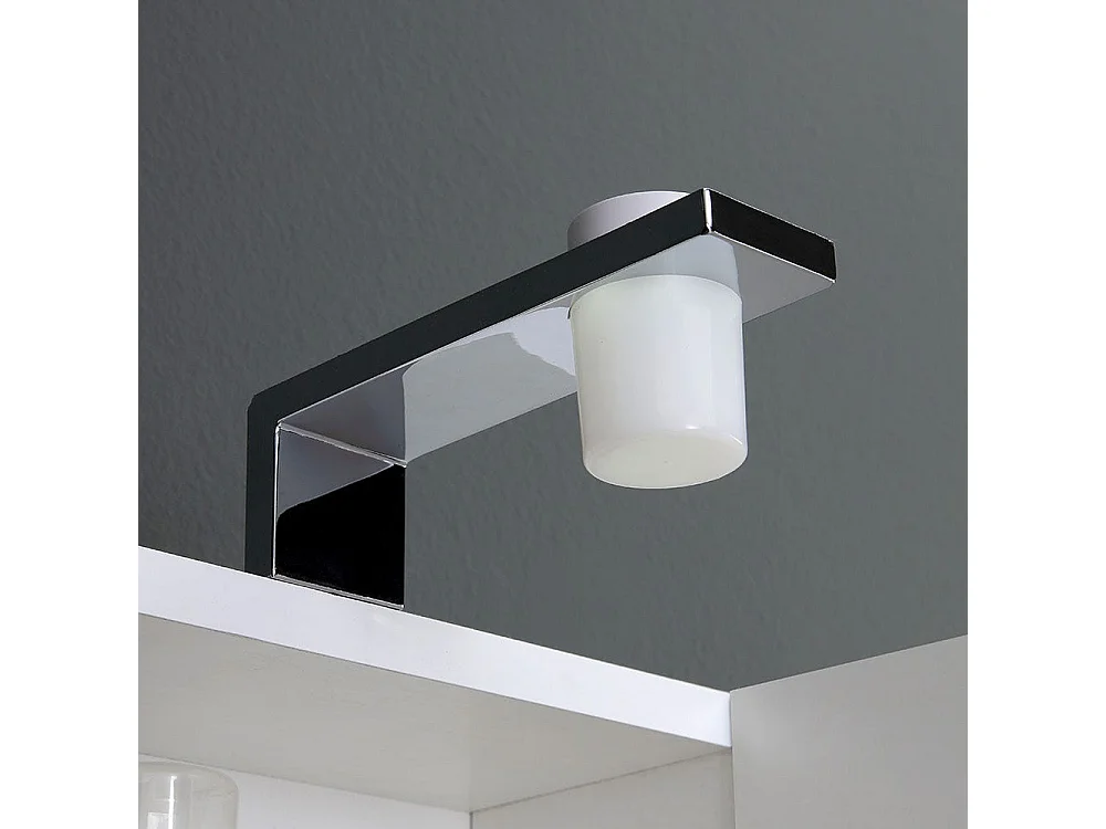 Miroir Blanc À Une Porte, 30 Cm, Avec Lumière