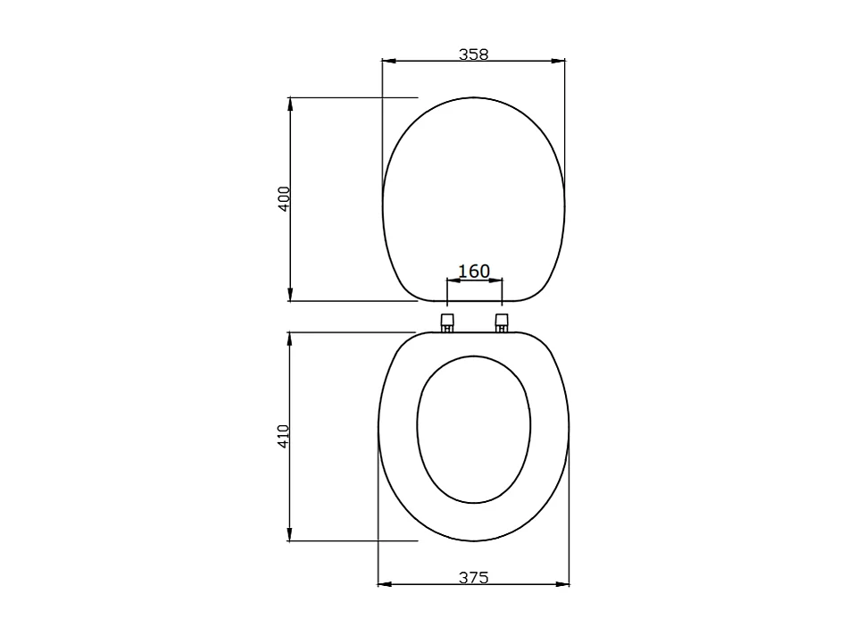 Abattant Universel Pour Toilettes En Mdf Certifié Fsc Et Charnières En Nylon