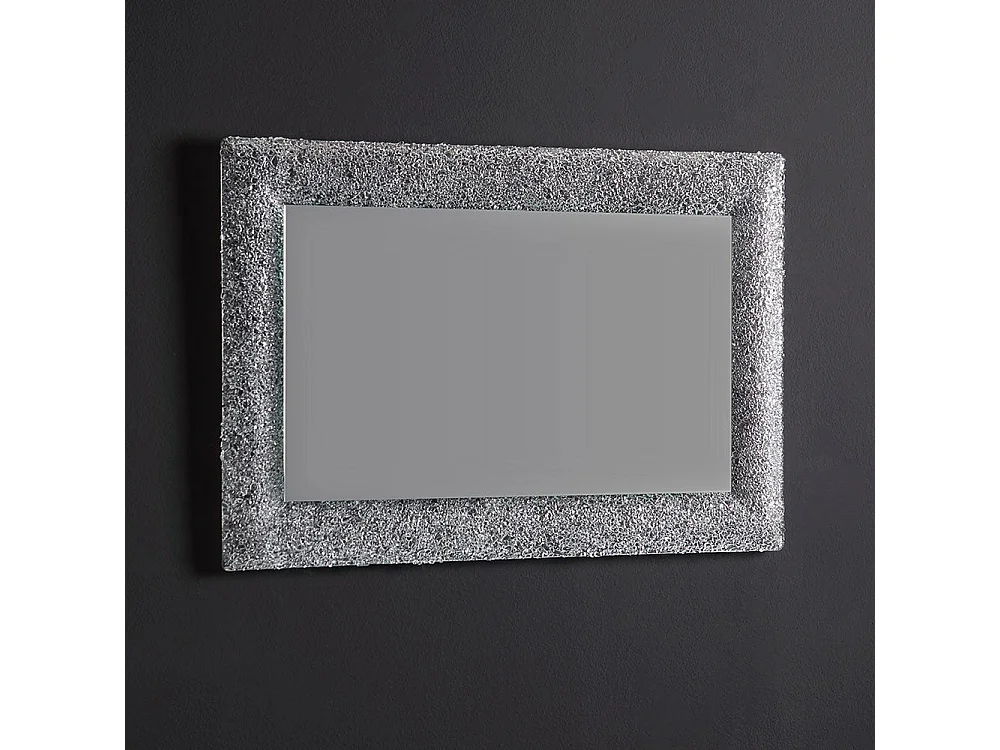 Miroir En Verre Fondu 90X62 Rétro-Éclairé Couleur Glace