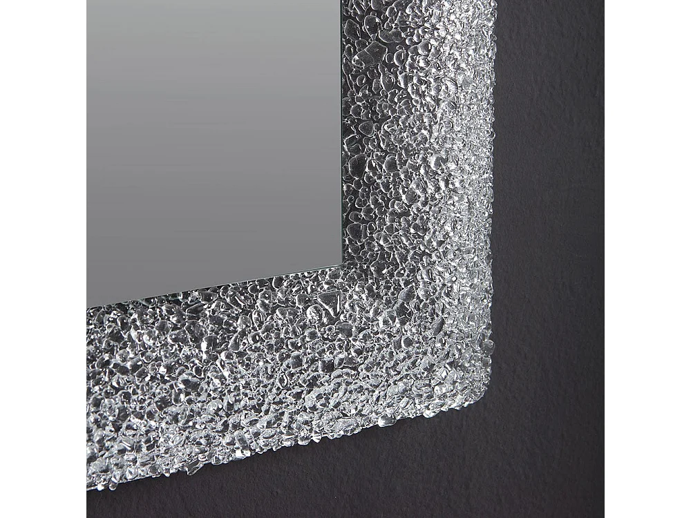 Miroir En Verre Fondu 90X62 Rétro-Éclairé Couleur Glace