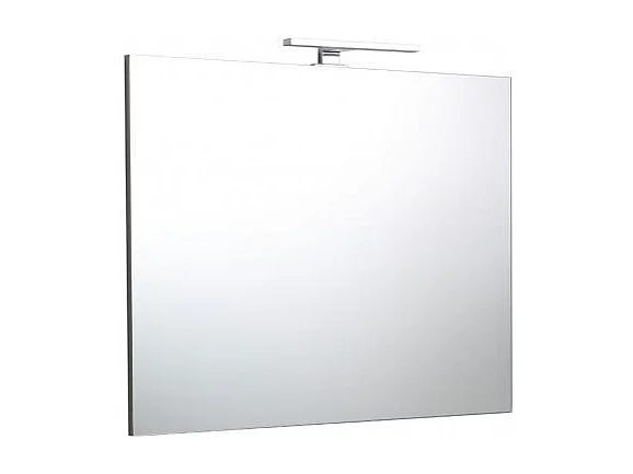 Miroir De Salle De Bain 90X60 Avec Applique Chromée À Led