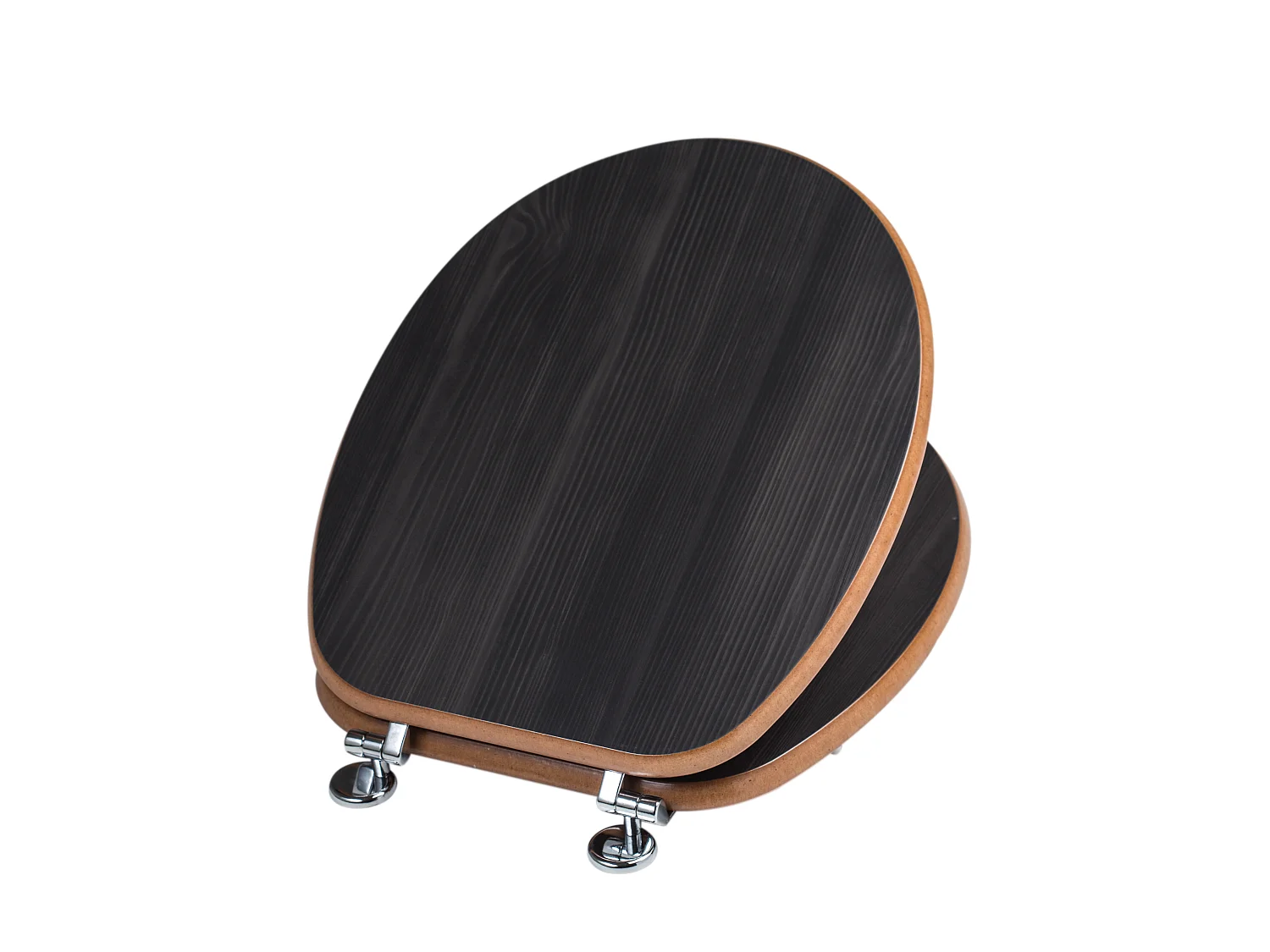 Abattant Universel En Mdf Pour Toilettes En Chêne Foncé