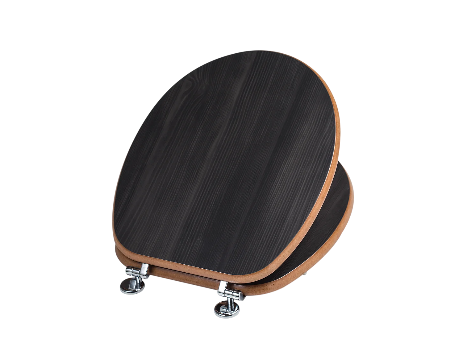 Abattant Universel En Mdf Pour Toilettes En Chêne Foncé