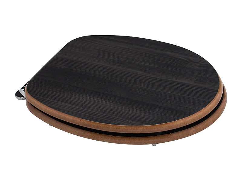 Abattant Universel En Mdf Pour Toilettes En Chêne Foncé